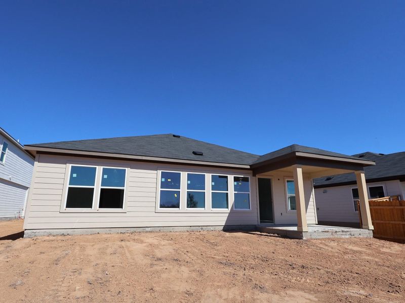 Exterior details and patio area of a home in Carillon, Manor (Image 3). Exterior details and patio area of a home in Carillon, Manor (Image 3).