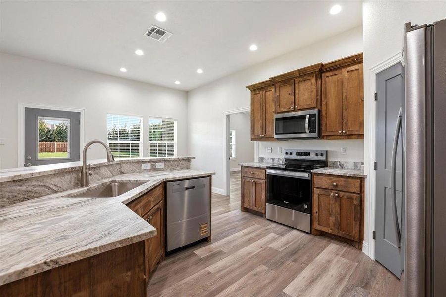 Furnished interior view inside a new home in , Ector (Image 3).
