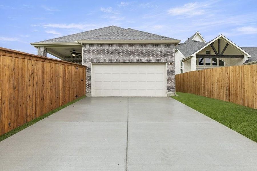Exterior details and patio area of a home in Trails at Cottonwood Creek, Rowlett (Image 3). Exterior details and patio area of a home in Trails at Cottonwood Creek, Rowlett (Image 3).