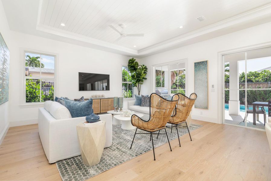 Furnished interior view inside a new home in , West Palm Beach (Image 18).