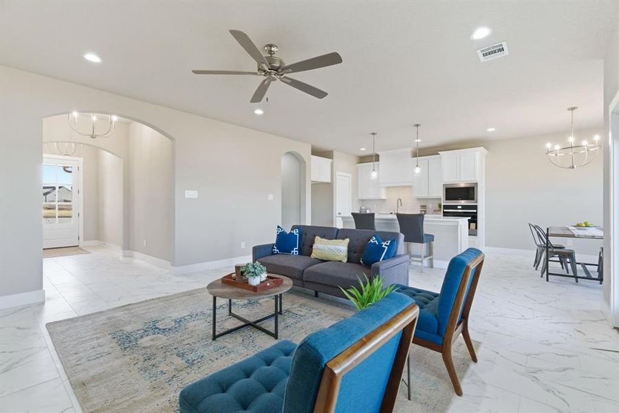 Furnished interior view inside a new home in , Bridgeport (Image 8).