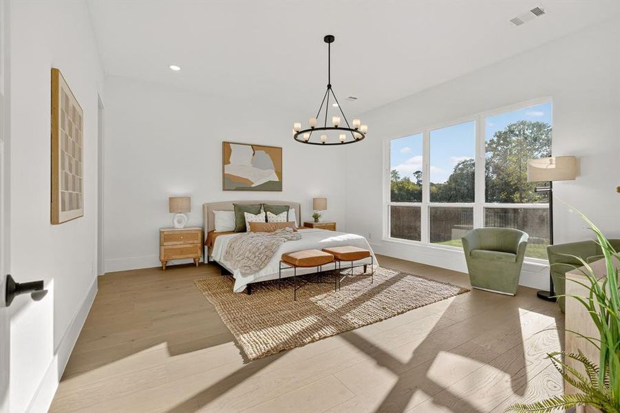 Furnished interior view inside a new home in The Grove, Fort Worth (Image 13).