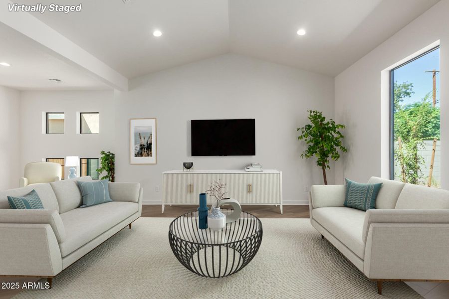 Virtually Furnished Great Room