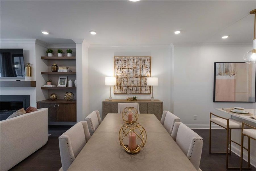 Furnished interior view inside a new home in , Peachtree Corners (Image 10).