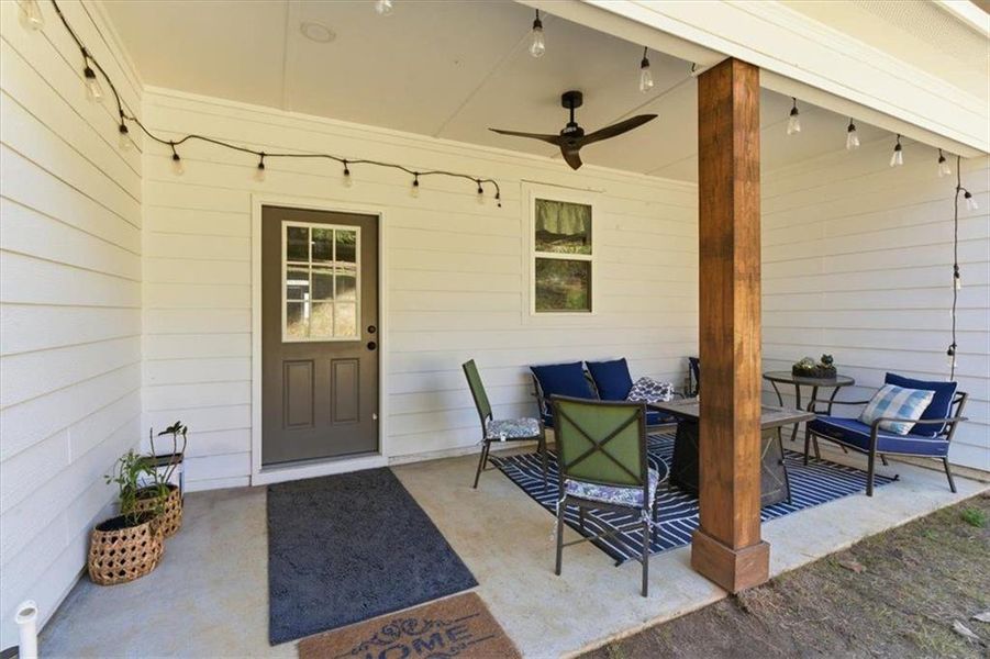 Exterior details and patio area of a home in , Calhoun (Image 25).