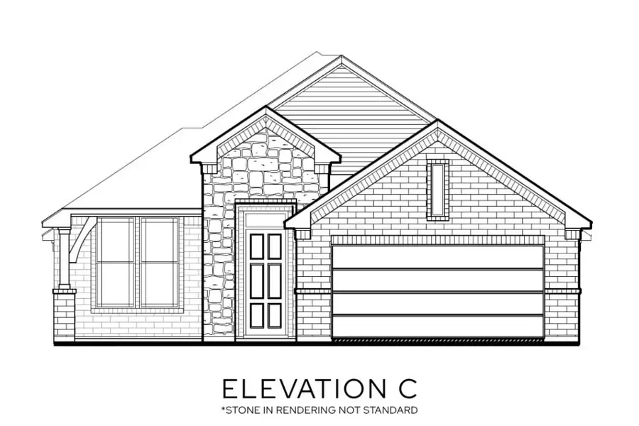 Representative rendering of the exterior for the The Navarro by Lillian Custom Homes (Image 3).
