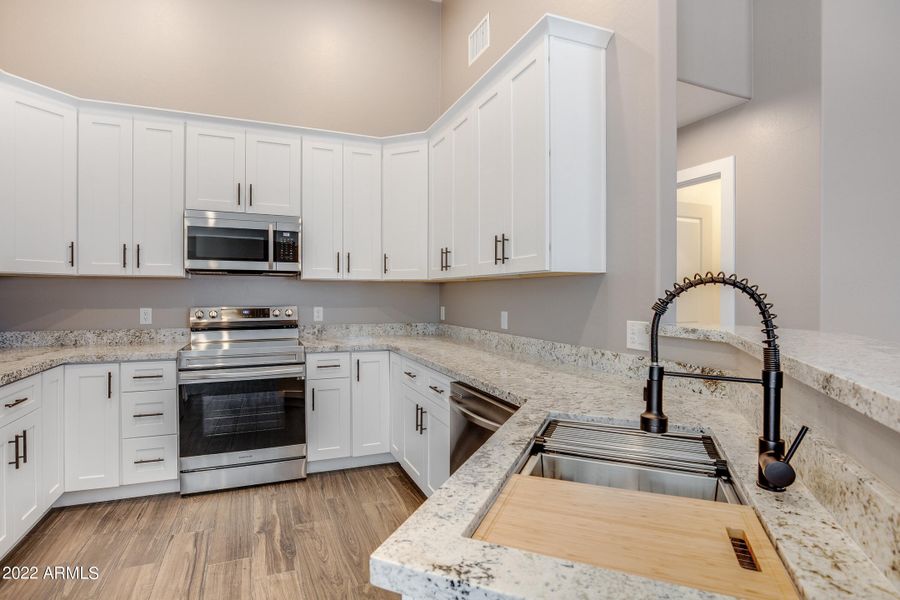 Kitchen, a finished home