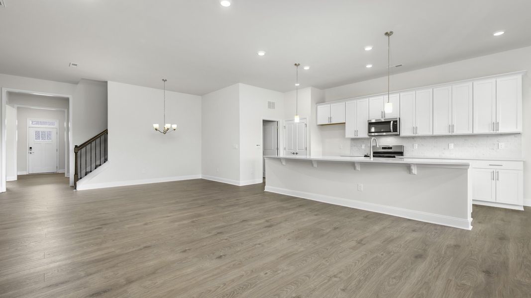 Spacious, unfurnished interior of a new home in The Villas at Kinsley, Jamestown (Image 12).