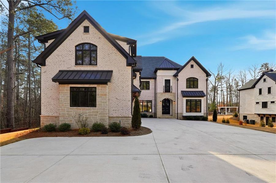 Front exterior of a new home in , Roswell, GA, highlighting curb appeal (Image 28).