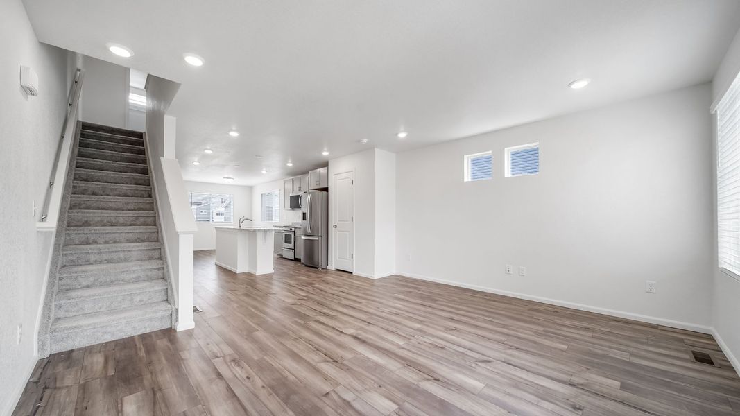 Spacious, unfurnished interior of a new home in Banning Lewis Ranch, Colorado Springs (Image 28). Spacious, unfurnished interior of a new home in Banning Lewis Ranch, Colorado Springs (Image 28).