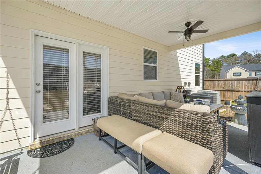 Exterior details and patio area of a home in Independence, Loganville (Image 4).