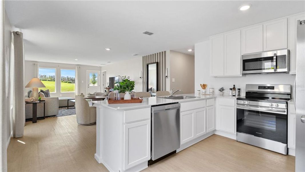 Furnished interior view inside a new home in , Kissimmee (Image 6).