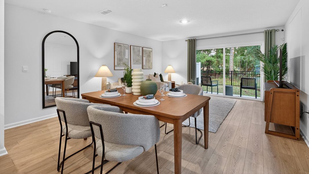 Representative furnished interior of a home built from the Carson by D.R. Horton in Hansen Creek, Jacksonville (Image 8).
