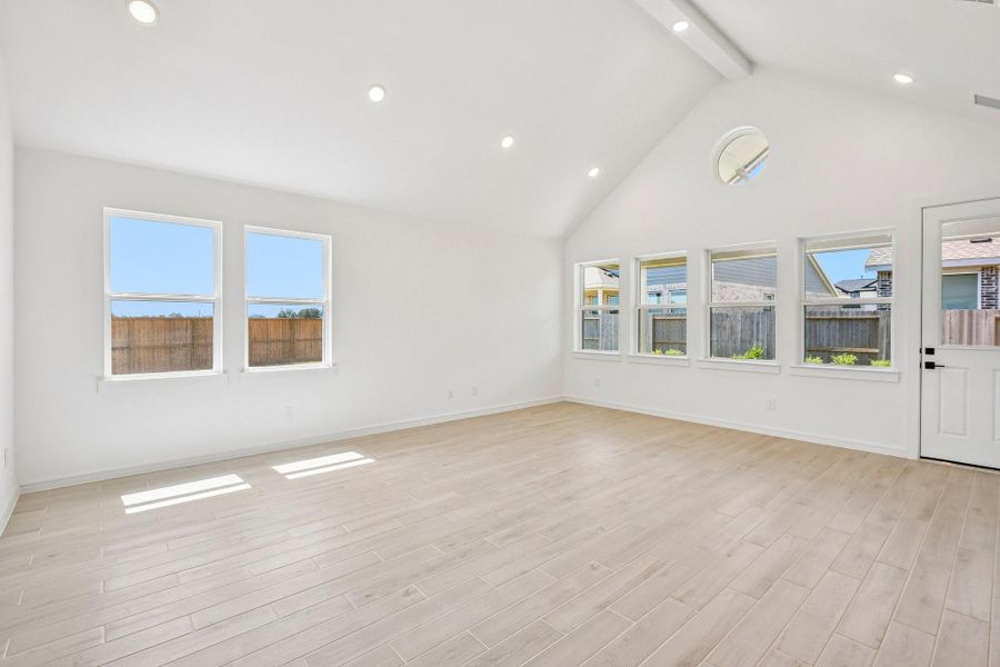 Bright and airy living area