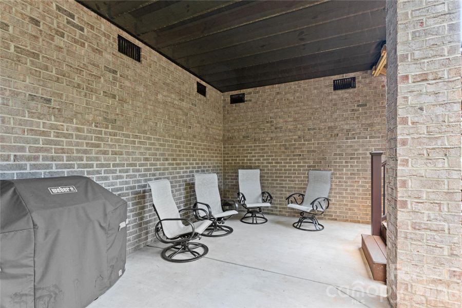Space underneath main floor porch.