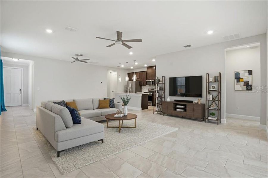 Furnished interior view inside a new home in , Palmetto (Image 11).