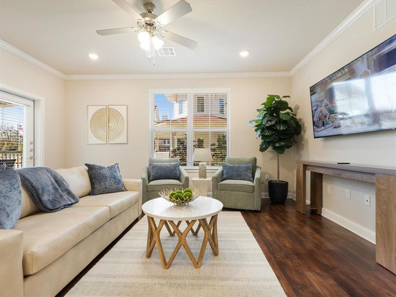 Furnished interior view inside a new home in , McKinney (Image 6).