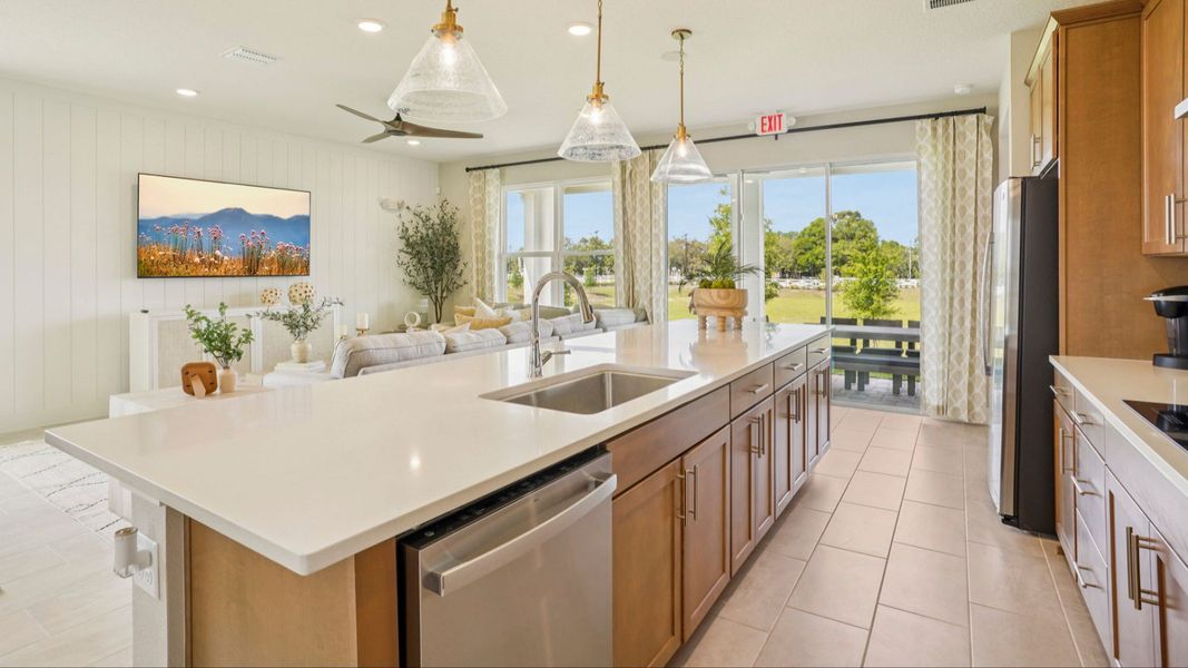 Representative furnished interior of a home built from the Sweetgum by DRB Homes in Ardisia Park, New Smyrna Beach (Image 16).