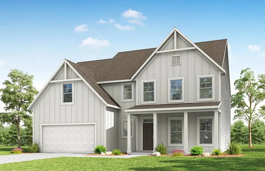 Representative exterior photo of a completed home built from the Sycamore by Eastwood Homes in Twin Creek, Kernersville, NC (Image 9). Representative exterior photo of a completed home built from the Sycamore by Eastwood Homes in Twin Creek, Kernersville, NC (Image 9).