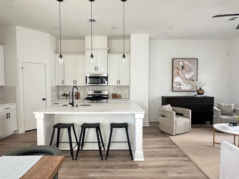 Furnished interior view inside a new home in , Houston (Image 13). Furnished interior view inside a new home in , Houston (Image 13).