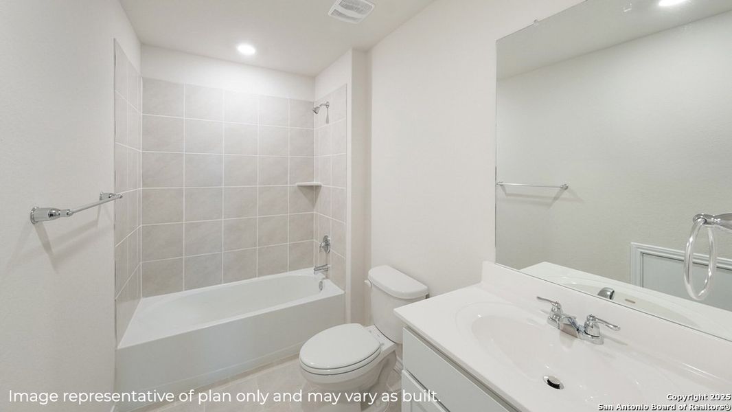 Furnished interior view inside a new home in Brookstone Creek, San Antonio (Image 4).