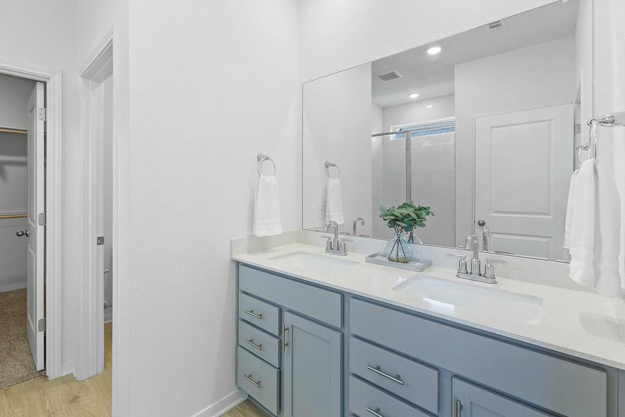 Furnished interior view inside a new home in Brooks Ranch, Kyle (Image 10).