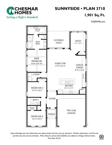 2D floor plan layout of this home in Wood Leaf Reserve, Tomball, TX (Image 4). 2D floor plan layout of this home in Wood Leaf Reserve, Tomball, TX (Image 4).