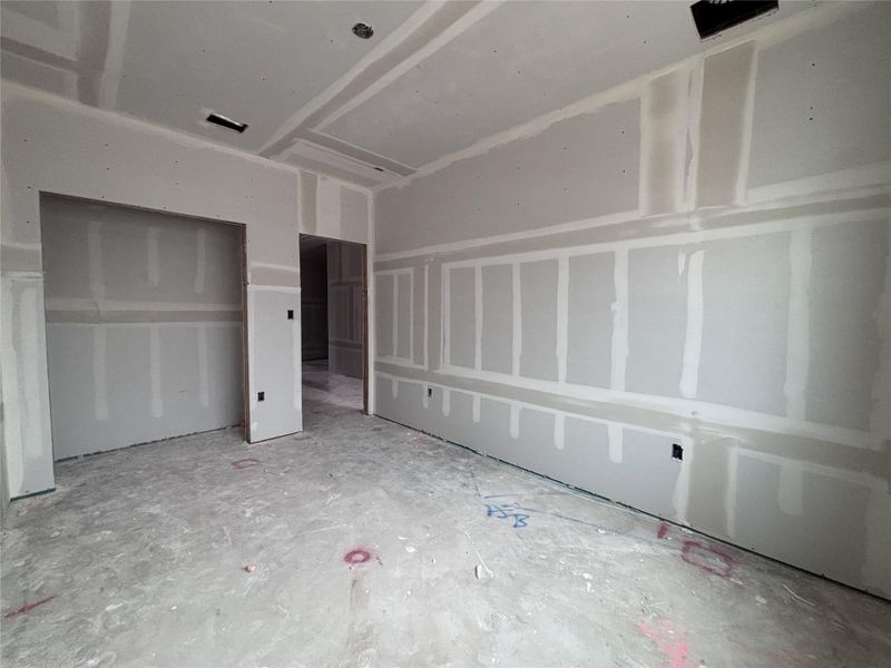 In-progress construction of a new home in The Colony 50s, Bastrop, TX (Image 5).