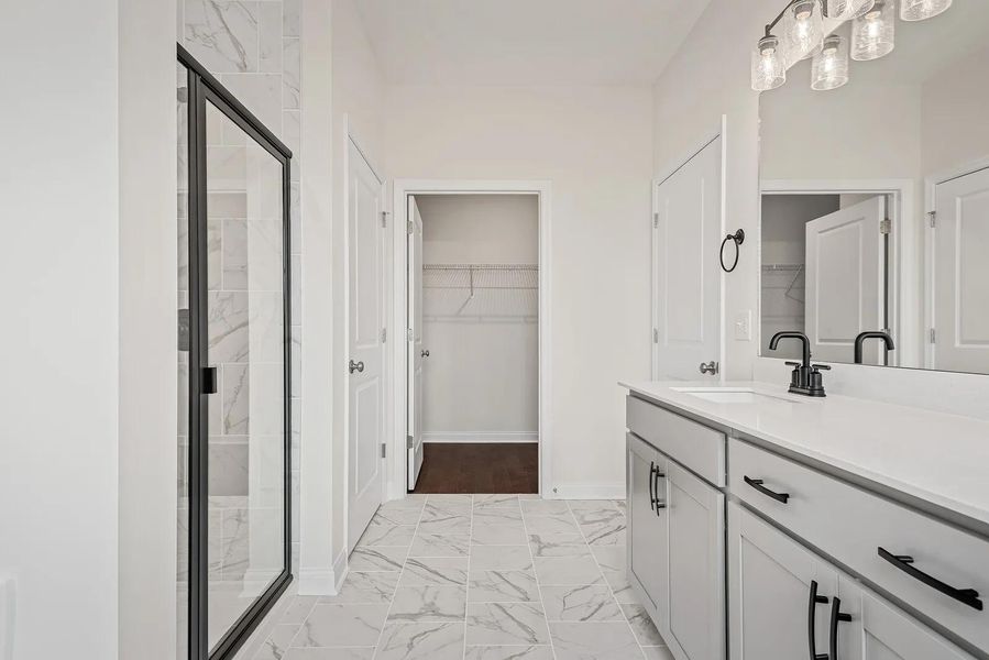 The Oakland A Primary Suite Bathroom