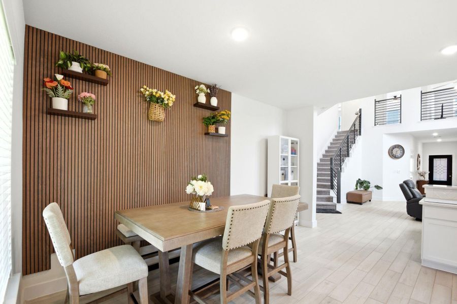 Furnished interior view inside a new home in Massey Oaks, Pearland (Image 17).