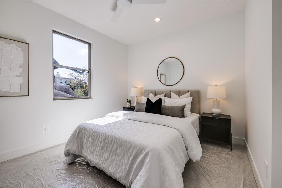 Furnished interior view inside a new home in , Houston (Image 25).