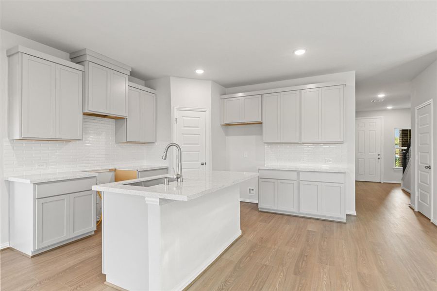 Furnished interior view inside a new home in Park at Eldridge, Sugar Land (Image 8). Furnished interior view inside a new home in Park at Eldridge, Sugar Land (Image 8).