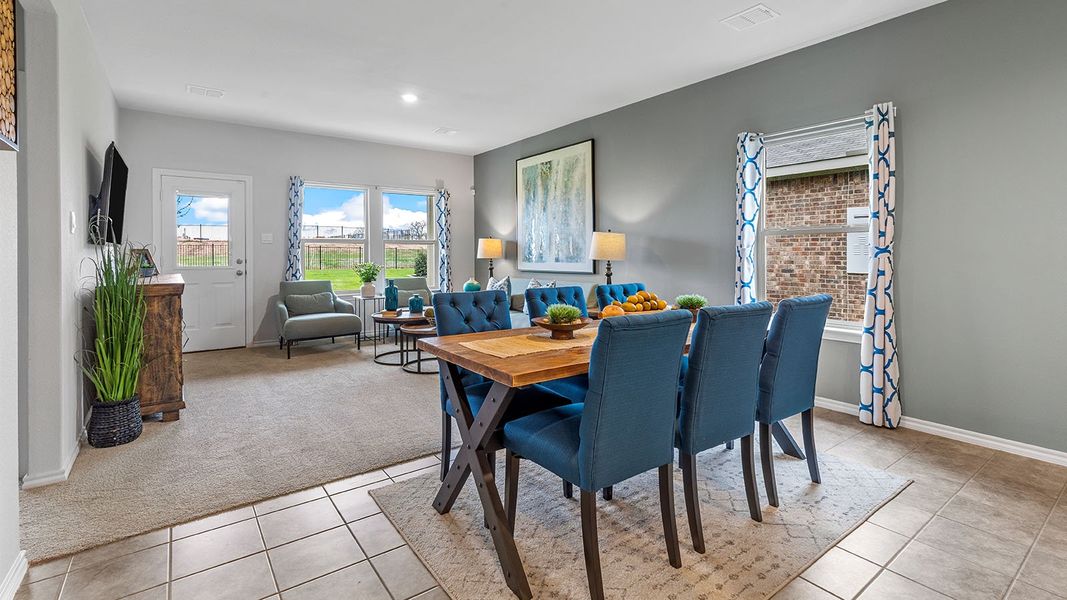 Furnished interior view inside a new home in Monarch at the Meadows, Ponder (Image 12).