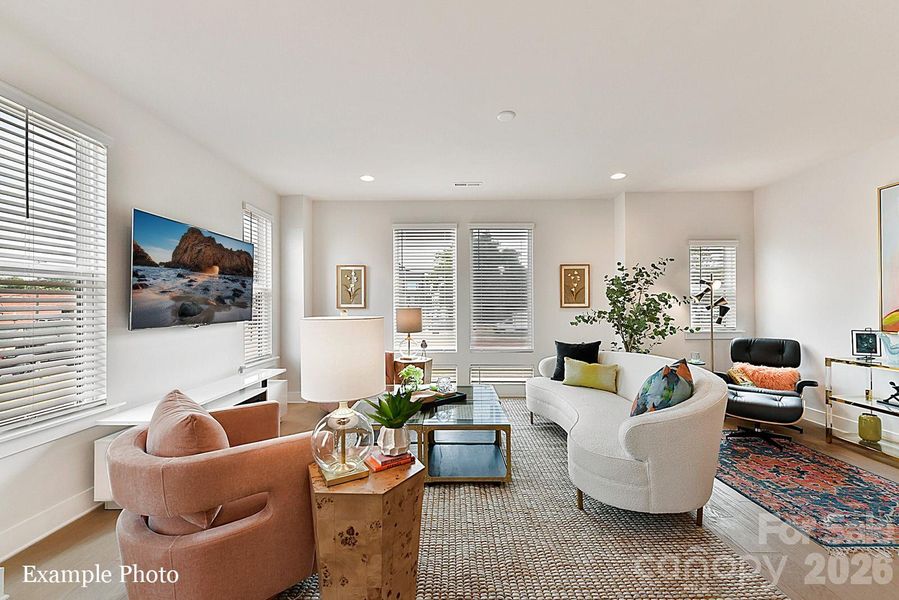 Furnished interior view inside a new home in North End Terraces, Charlotte (Image 4).