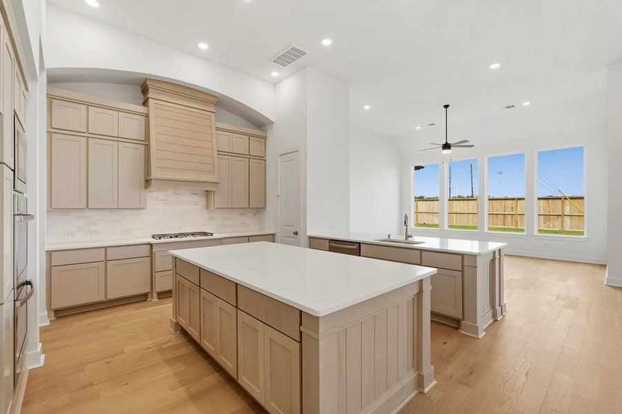 Double island in the kitchen!