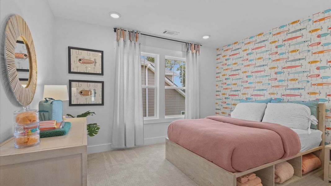 Representative furnished interior of a home built from the Stonefield by DRB Homes in Kayfield at Midway, Anderson (Image 28).