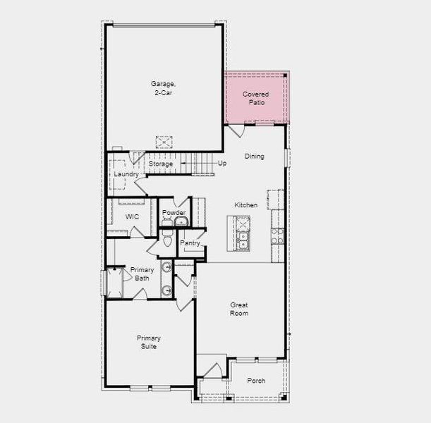 Structural options added include; Covered patio.