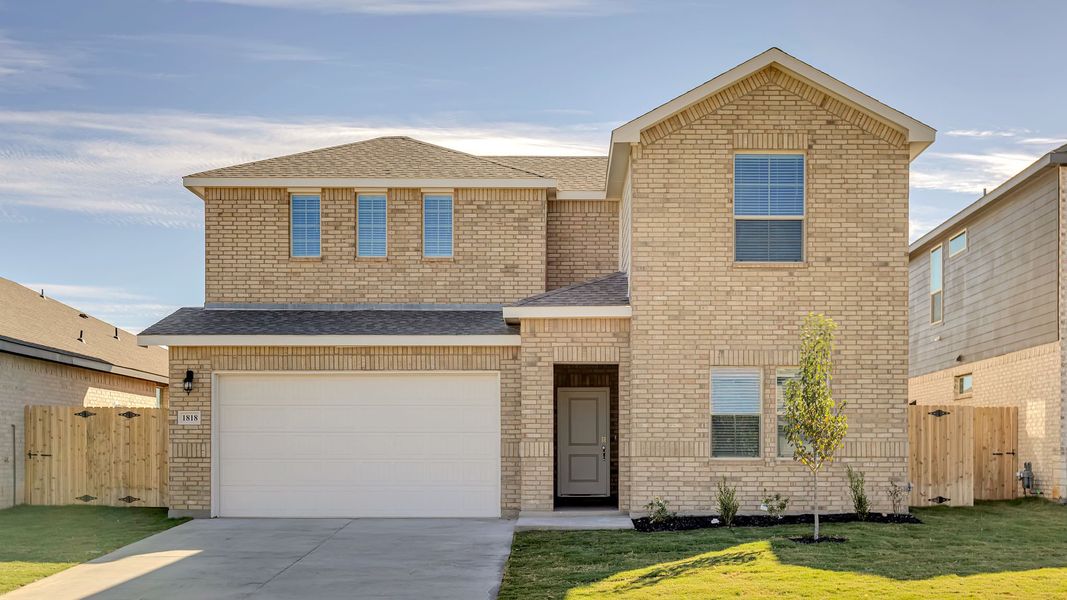 Front exterior of a new home in Northwest Passage, Midland, TX, highlighting curb appeal (Image 1). Front exterior of a new home in Northwest Passage, Midland, TX, highlighting curb appeal (Image 1).