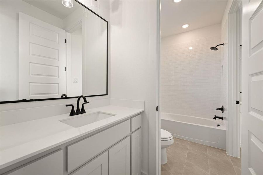 Furnished interior view inside a new home in Rolling Creek Ranch, Aledo (Image 15).