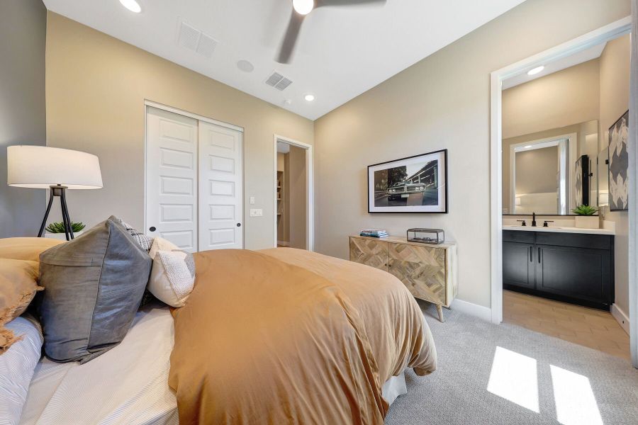 Representative furnished interior of a home built from the Mahogany by Mattamy Homes in Miravida, Surprise (Image 41).