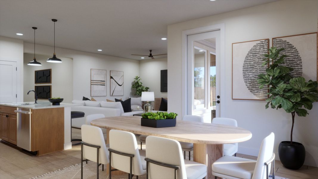 Representative furnished interior of a home built from the 4011 by Risewell Homes in Parkton Square, Kyle (Image 7).