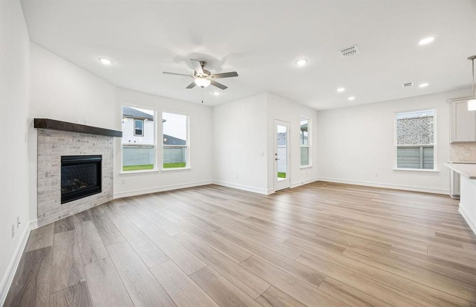 Gathering room with adjoining nook Gathering room with adjoining nook