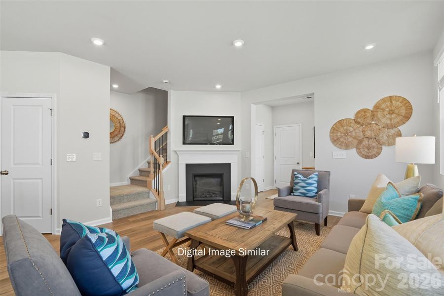Furnished interior view inside a new home in Bailey Run, Charlotte (Image 16).