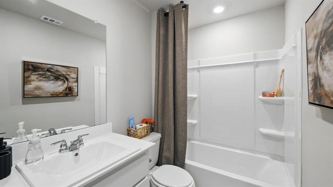Furnished interior view inside a new home in Lonestar at Liberty Trails, Fort Worth (Image 9).