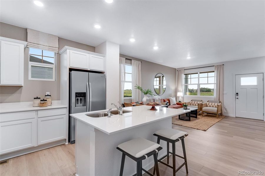 Furnished interior view inside a new home in Vista Meadows, Fort Lupton (Image 29).