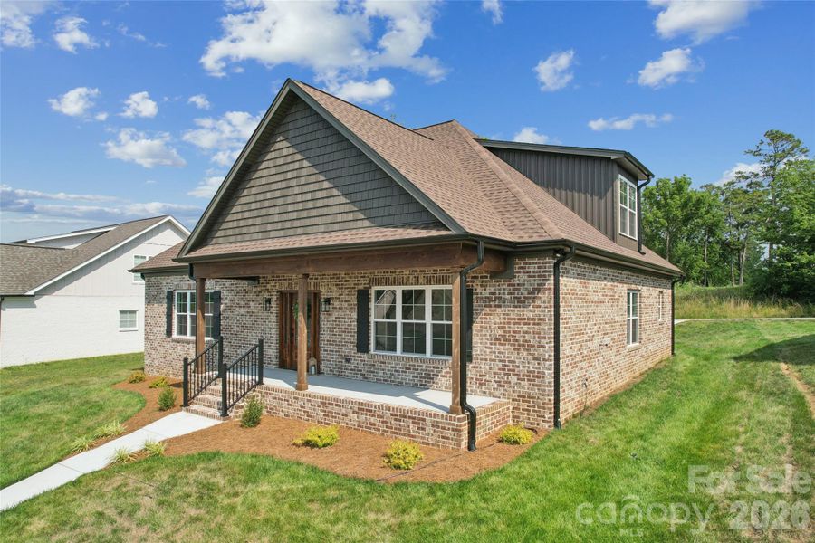 Exterior details and patio area of a home in , Mocksville (Image 16).