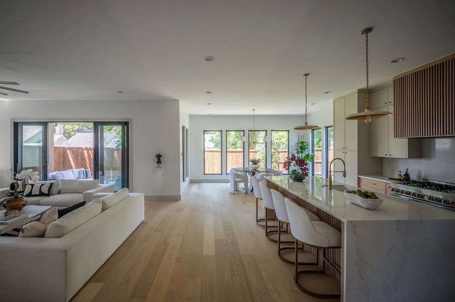 Furnished interior view inside a new home in , Dallas (Image 15).