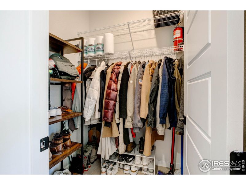 Extra Large closet near the entry