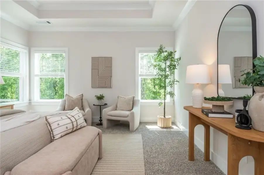 Furnished interior view inside a new home in , Flowery Branch (Image 52).