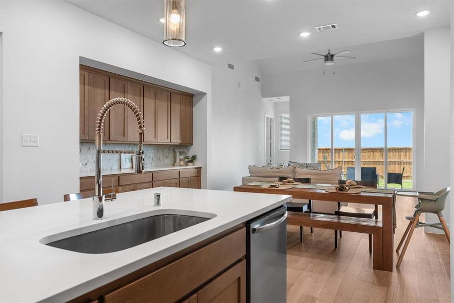 Furnished interior view inside a new home in Sandbrock Ranch, Aubrey (Image 11).